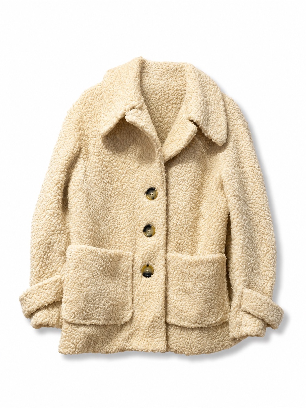 Free People Runway Popular Soft Teddy Bear Jacket – Large - Picture 2 of 7